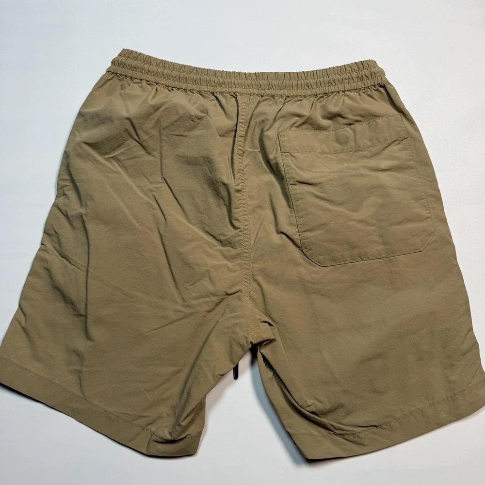 Madewell Shorts Mens XS Beige Elastic Waist Drawstring Chino Casual Travel